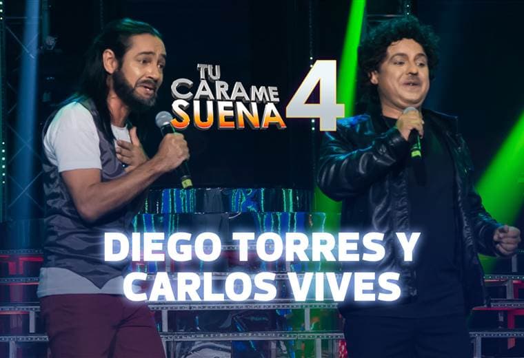 
Ricardo y Magdiel hicieron de Diego Torres y Carlos Vives en Tu Cara Me Suena

