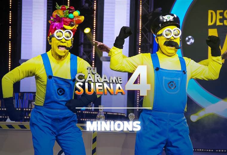 Ricardo y Magdiel fueron Los Minions en la noche de Disney de Tu Cara Me Suena