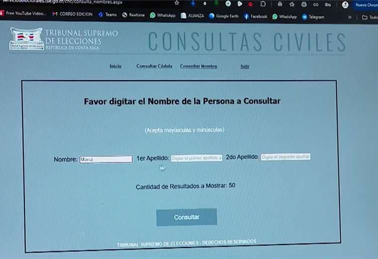 TSE cuestiona ley que busca limitar consultas de datos en su sitio web