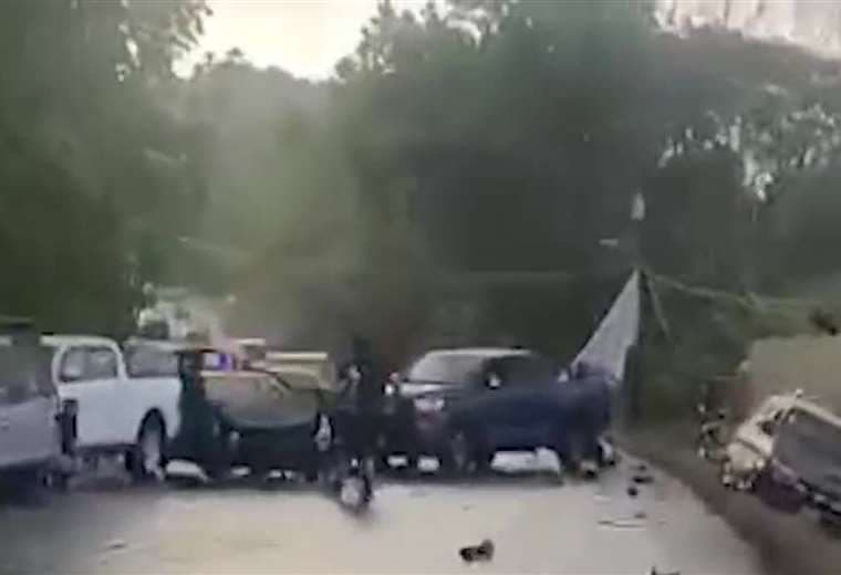 Así ocurrió el accidente múltiple de este miércoles en Ciudad Cortés