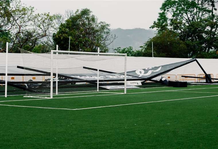 Sporting FC reporta daños leves en su estadio tras fuertes vientos