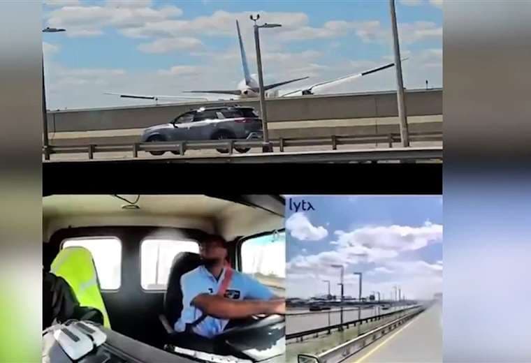 “Una ayuda de Dios”: Avión logra aterrizar en Nueva Jersey tras choque
