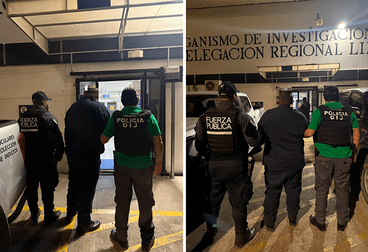 Detienen a policías sospechosos de recibir ₡5 mil a cambio de dejar circular a conductor